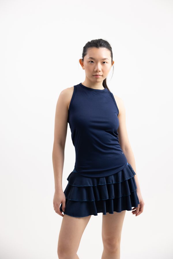 blue workout top