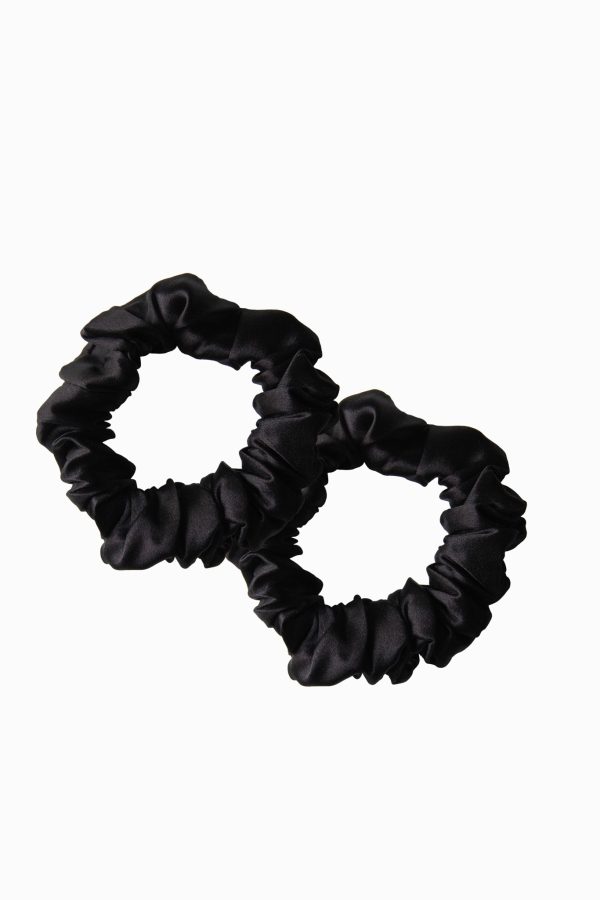 black skinny scrunchies