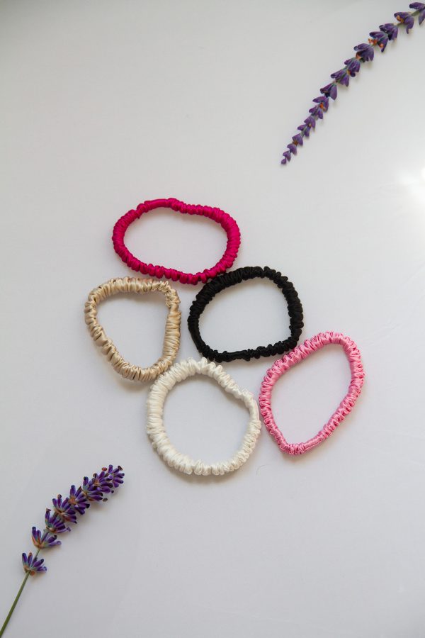 mini scrunchies in different colours