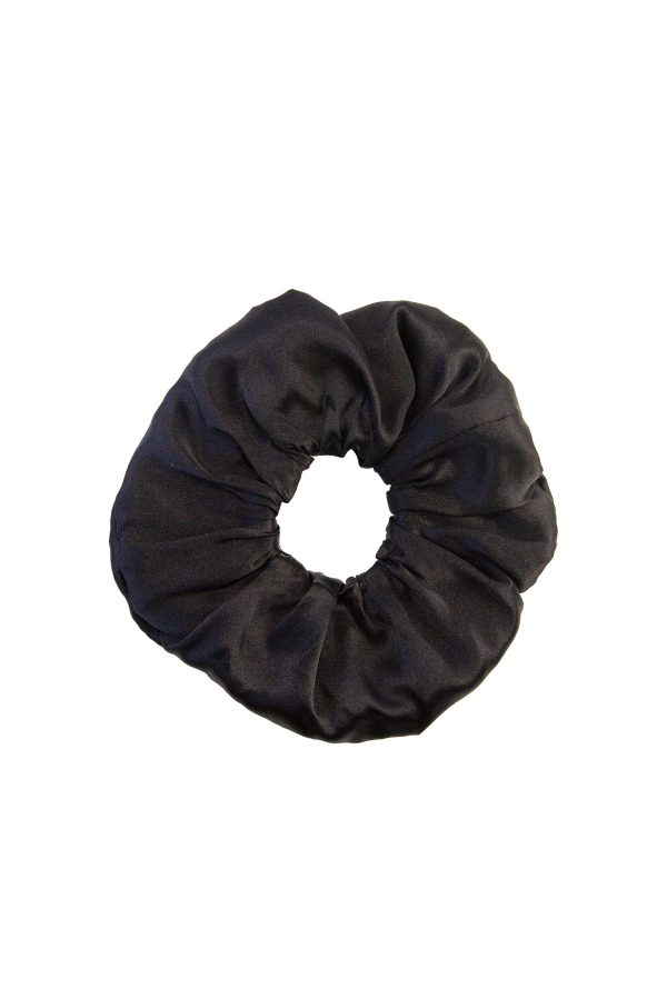 black large scrunchie