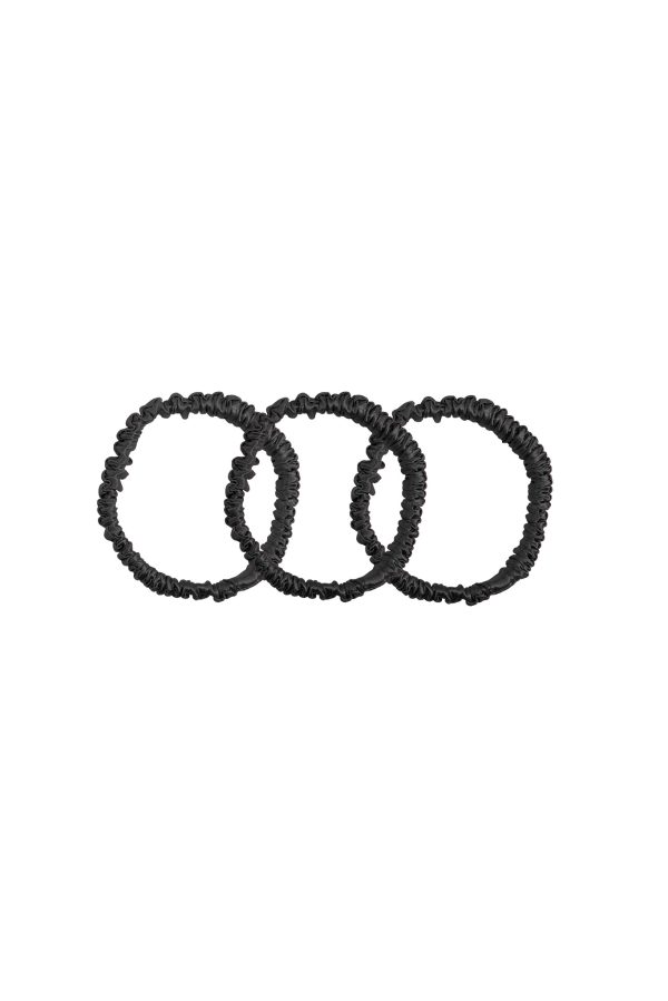 black mini scrunchie