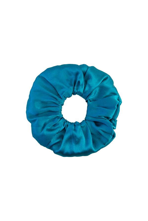 blue large scrunchie