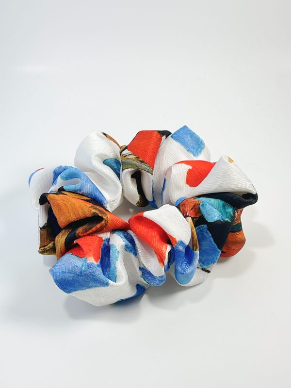 multi-coloured scrunchie