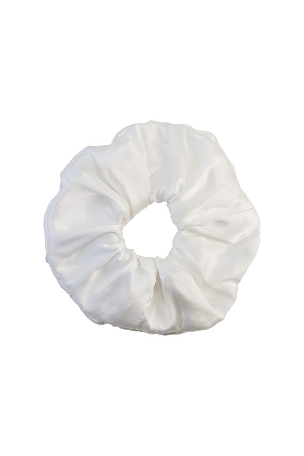 white large scrunchie